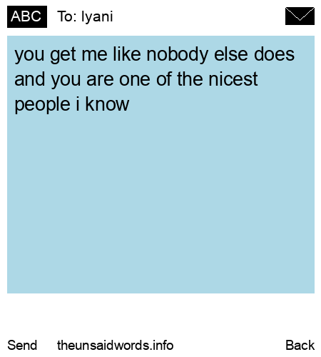 unsent message to lyani