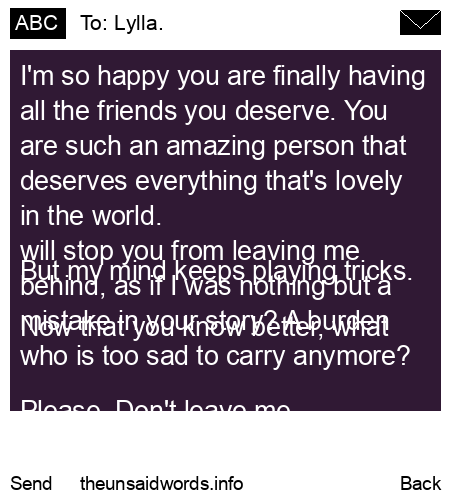 unsent message to Lylla.