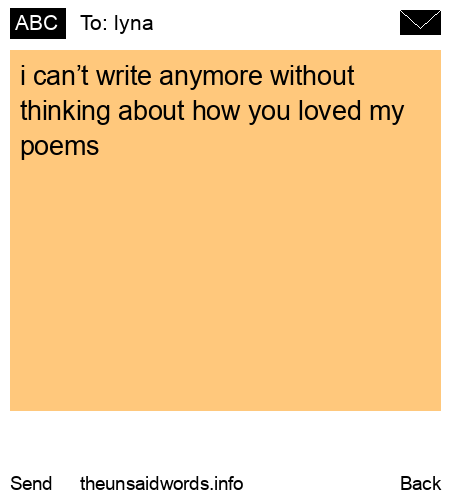 unsent message to lyna