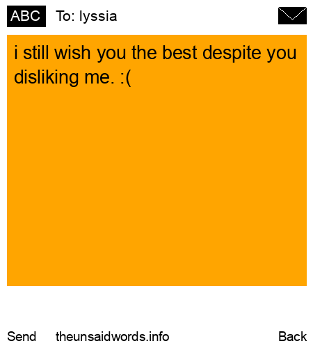 unsent message to lyssia