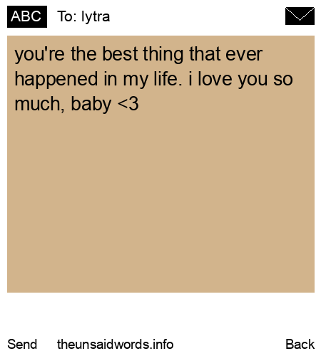 unsent message to lytra