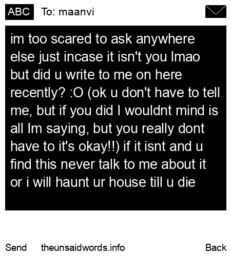 unsent message to maanvi