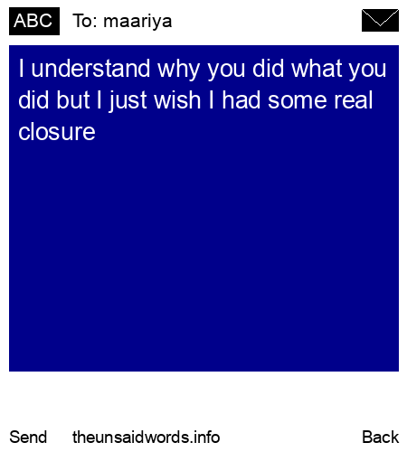 unsent message to maariya