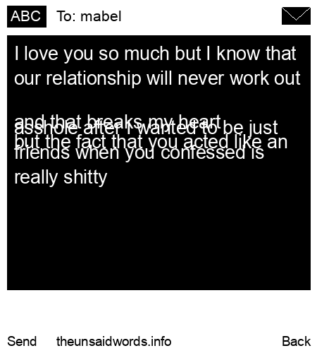 unsent message to mabel