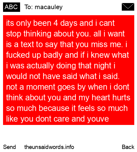 unsent message to macauley