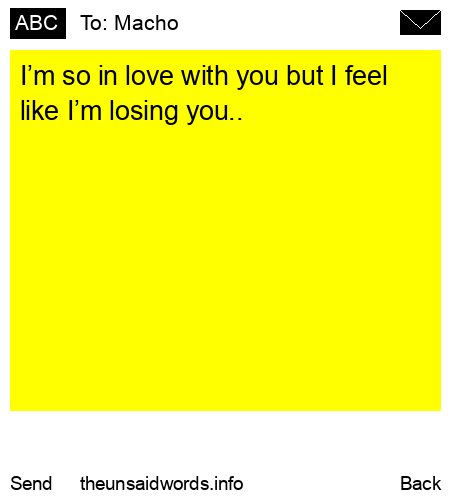 unsent message to Macho