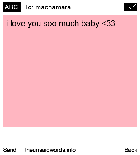 unsent message to macnamara