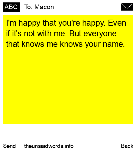 unsent message to Macon 