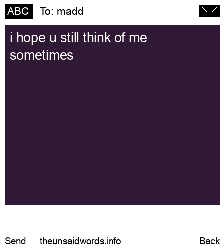 unsent message to madd