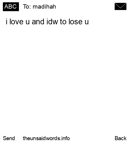 unsent message to madihah