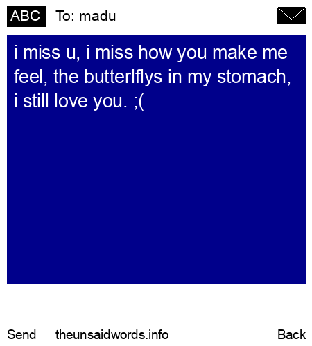 unsent message to madu