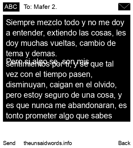 unsent message to Mafer 2.