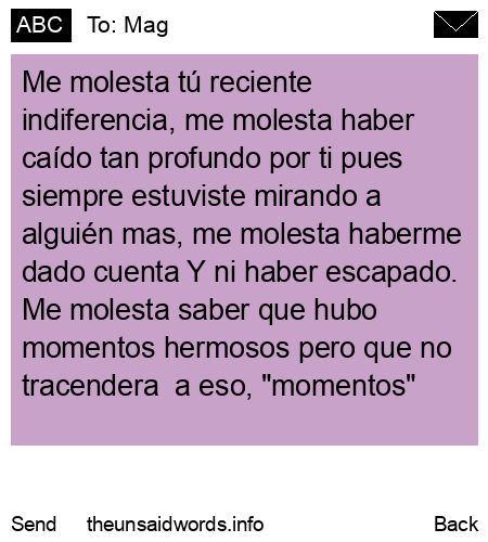 unsent message to Mag