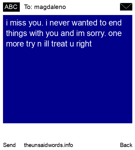 unsent message to magdaleno