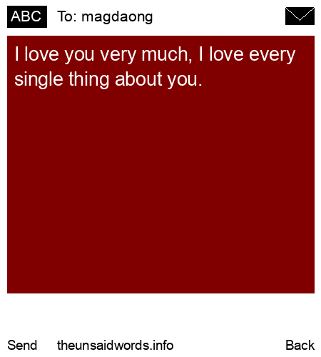 unsent message to magdaong