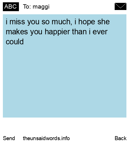 unsent message to maggi