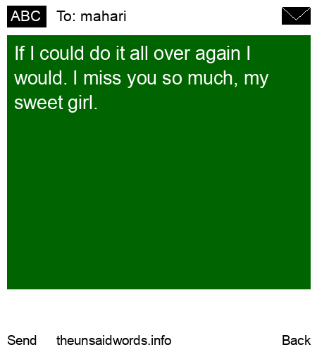 unsent message to mahari