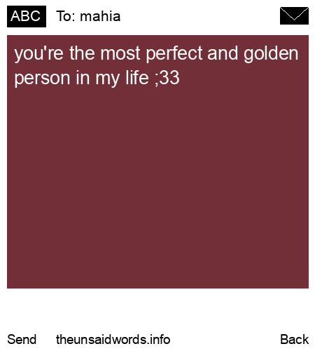 unsent message to mahia