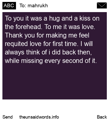 unsent message to mahrukh