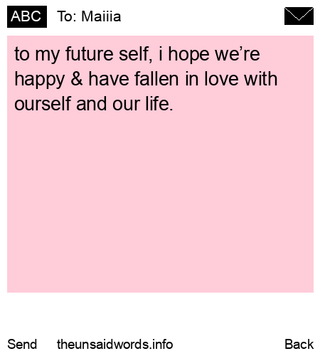 unsent message to Maiiia