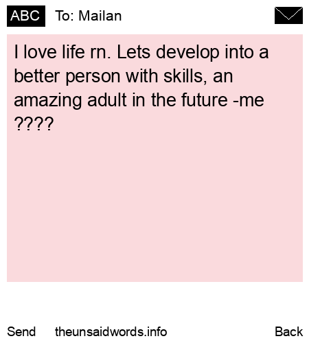 unsent message to Mailan