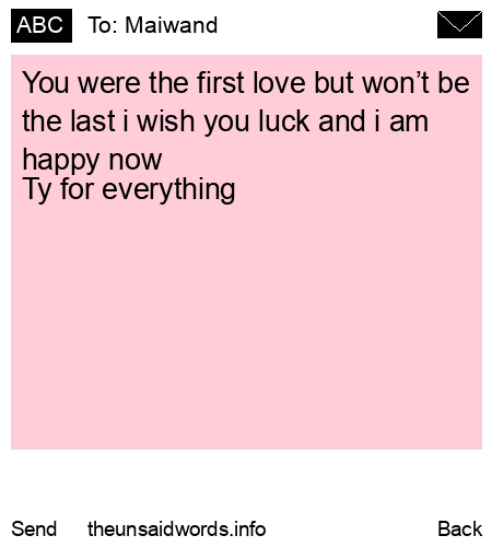 unsent message to Maiwand