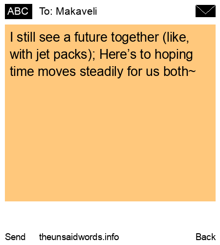 unsent message to Makaveli