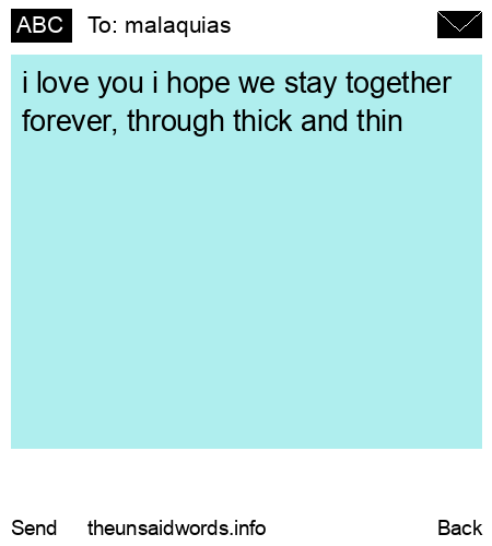 unsent message to malaquias 