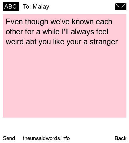 unsent message to Malay
