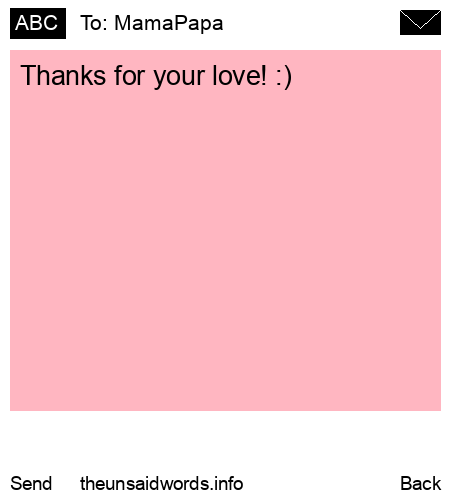 unsent message to MamaPapa