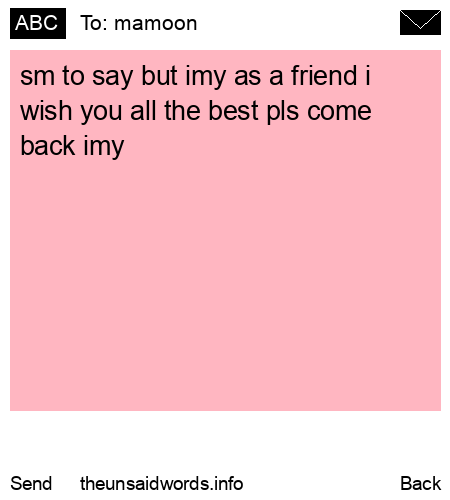 unsent message to mamoon