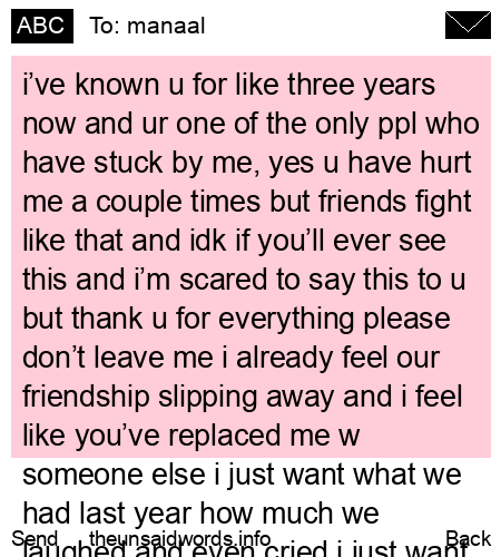 unsent message to manaal