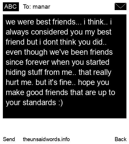 unsent message to manar