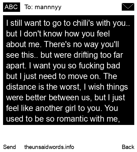 unsent message to mannnyy