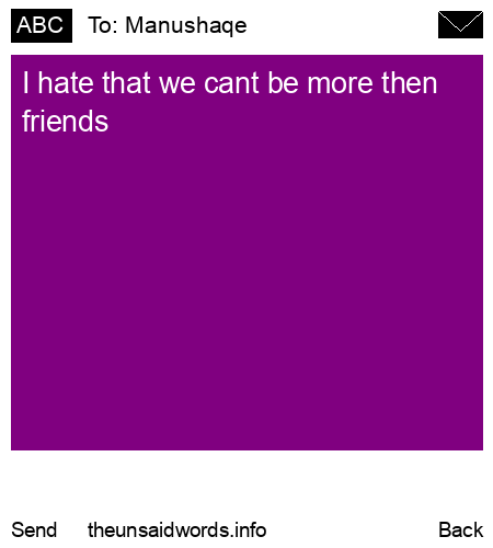 unsent message to Manushaqe