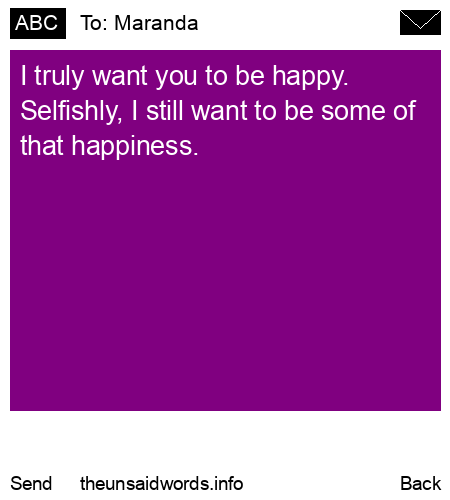 unsent message to Maranda