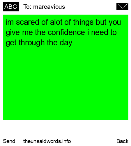 unsent message to marcavious