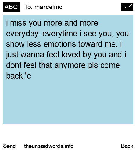 unsent message to marcelino