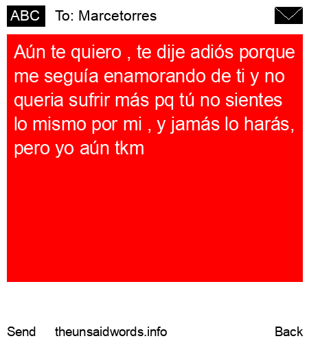 unsent message to Marcetorres