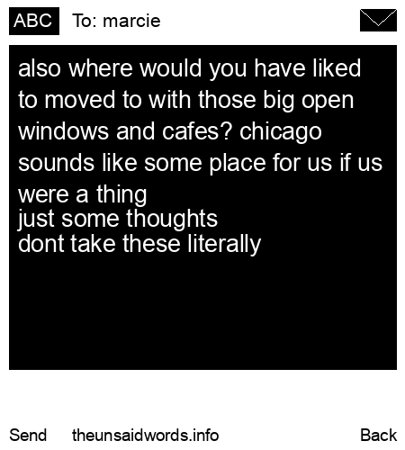 unsent message to marcie