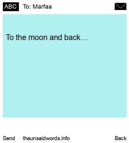 unsent message to Marfaa