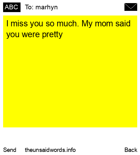 unsent message to marhyn