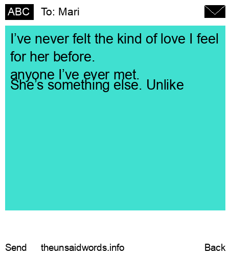 unsent message to Mari