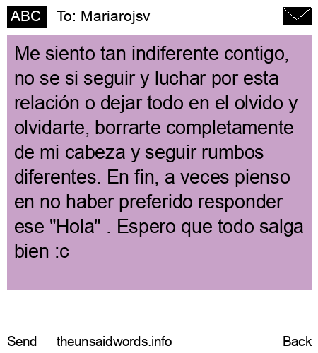 unsent message to Mariarojsv