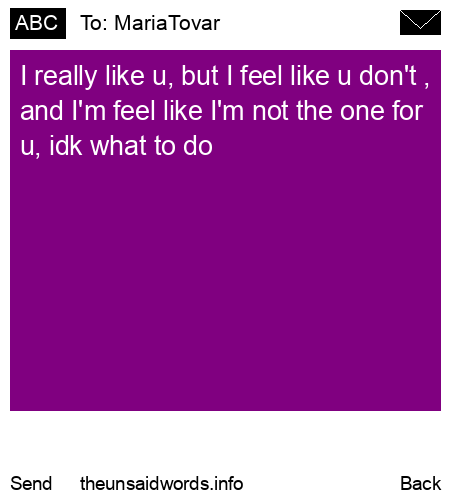 unsent message to MariaTovar 