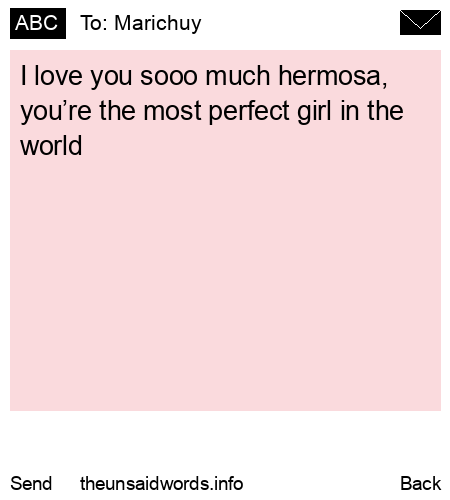 unsent message to Marichuy