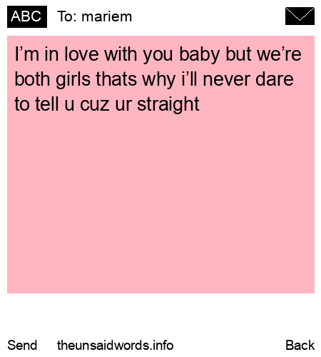unsent message to mariem