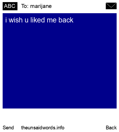 unsent message to marijane