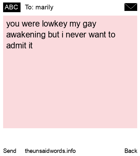 unsent message to marily