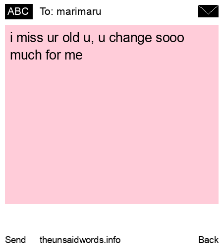 unsent message to marimaru